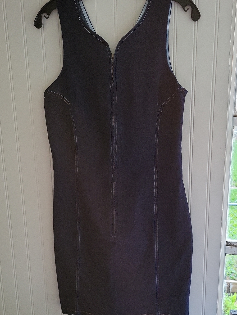 VENUS Denim Sleeveless Zip-Front Dress, SIZE 12